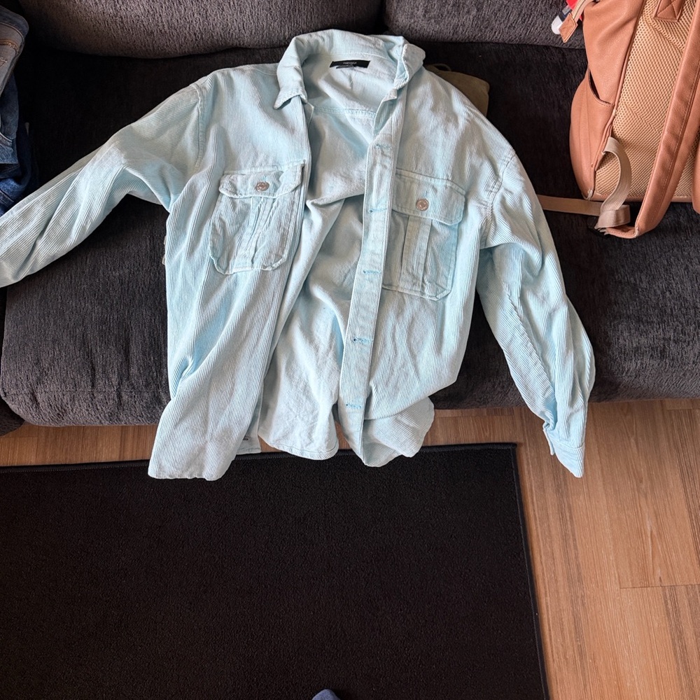 Forever 21 Sky Blue Casual Shacket